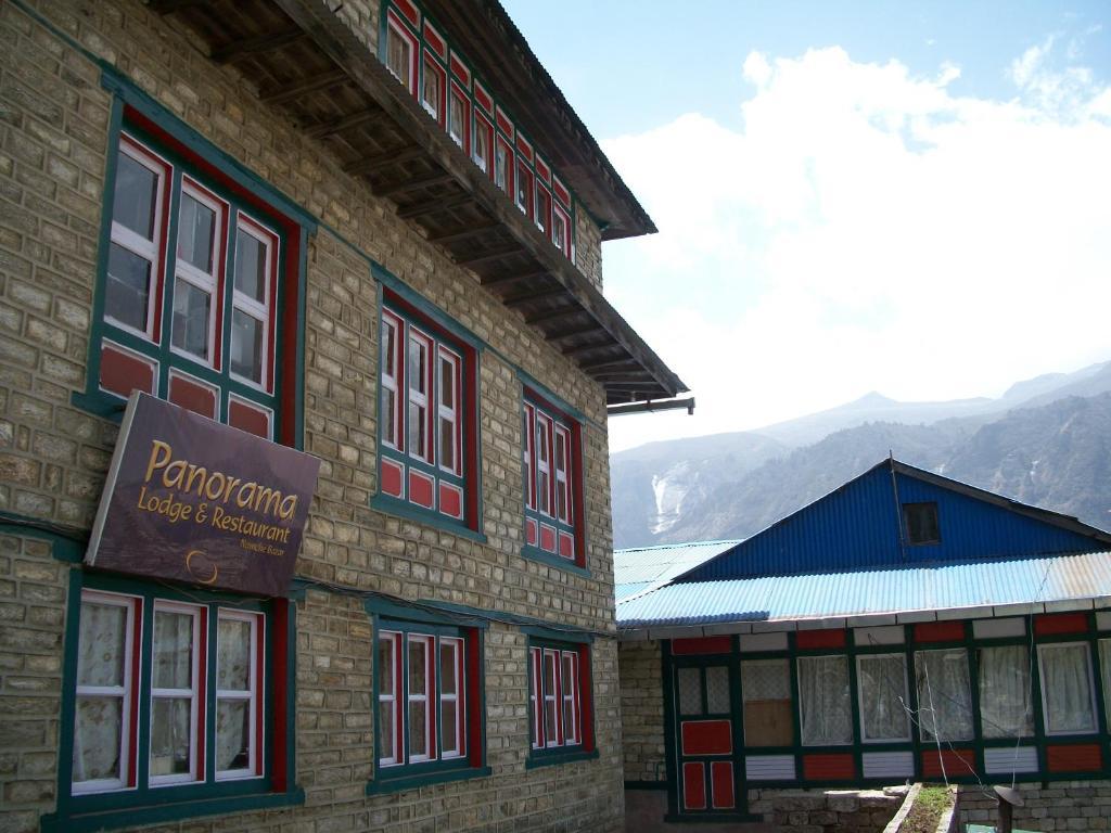 Panorama Lodge And Restaurant Nāmche Bāzār Exteriör bild